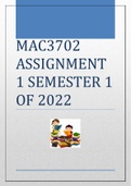 MAC3702 ASSIGNMENT 1 SEMESTER 1 OF 2022
