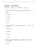 ATI TEAS 6 Practice Tests Workbook Section II. Science