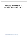 MAC3702 ASSIGNMENT 01 SEMESTER 01 YEAR 2022