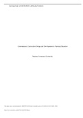 NURSING MS C920 - Contemporary Curriculum Design and Development in Nursing Education. Essay.