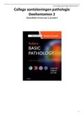 Complete inhoud Pathology deeltentamen 1 & 2 (ook los verkrijgbaar)