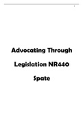Advocacy Through Legislation NRS440 Spate updated recently