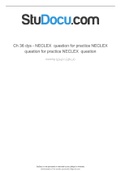 NCLEX RN PRACTICE QUESTIONS 2022