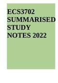 ECS3702 SUMMARISED STUDY NOTES 2022