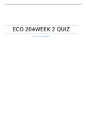 ECO 204  Week 2 Quiz