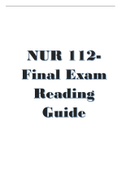 Nurs 112 final Exam Guide | A Work | 2022|