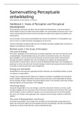 Samenvatting van het BOEK voor Perceptuele Ontwikkeling (Development of Perception in Infancy)