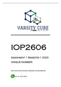 IOP2606 Assignment 1 Semester 1 2022