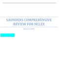 SAUNDERS COMPREHENSIVE REVIEW FOR NCLEX