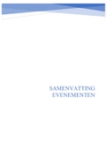 Samenvatting Communicatie handboek, ISBN: 9789001899899  Evenementen