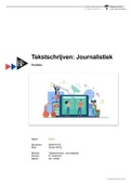 Verslag Tekstschrijven Journalistiek | 1e jaar | HvA