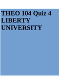 THEO 104 Quiz 1 UPTO 8 LIBERTY UNIVERSITY