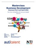 Eindopdracht en praktijkplan NCOI/NTI Masterclass Business development - beoordeling 9!