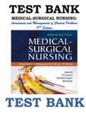 Medical-Surgical Nursing: Assessment and Management of Clinical Problems 9th Edition Test Bank ISBN-978-0323086783 By Sharon L. Lewis, Shannon Ruff Dirksen, Margaret McLean Heitkemper, Linda Bucher  This is a Test Bank (Study Questions & Complete Answers)