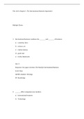 International Business, Czinkota - Complete test bank - exam questions - quizzes (updated 2022)