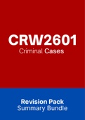 CRW2601 - Summarised Cases (Bundle)