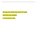 NSG 6005 ADV PHARM FINAL EXAM TEST BANK/QUESTIONS AND ANSWERS A+ Rated Solution Guide