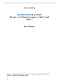 Samenvatting Bayesiaanse Zaken door Eric Rassin (MINOR Rechtspsychologie EUR)