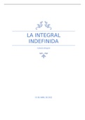 CALCULO INTEGRAL (LA INTEGRAL INDEFINIDA)