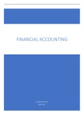 Financial Accounting for Pre-MSc Summary 2021-2022