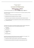 NRNP 6645 Psychotherapy With Multiple Modalities Week 6 Midterm Exam Questions and Answers 2022/2023 | Verified Answers
