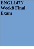 ENGL147N Week8 Final Exam