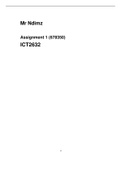 ICT2632 Assignment 1 2022 (678350) Semester 1