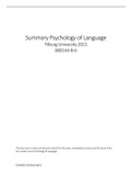 Summary Psychology Of Language (800144-B-6)