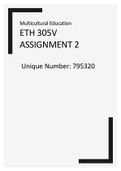 ETH 305V - ASSIGNMENT 2 with cited works 