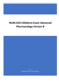 NURS 6521 Midterm Exam Advanced Pharmacology Version B