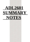 ADL2601-Administrative Law SUMMARY  NOTES.