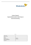Module 5.2 Analyserapport organisatiebewustzijn, leiderschap en teamsamenwerking, beoordeeld met ZEER GOED
