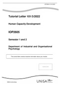 IOP2605 - Human Capacity Development Semester 1 and 2 3/2022.