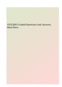 AUE2602-Graded-Questions-And Answers. Must Have.