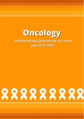 Oncology samenvatting + oefenvragen 2021-2022