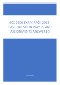 ECS 2606 Comphrehensive Exam Pack (Q&A 2015-2022)