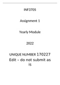 INF3705 Assignment 1 Yearly Module 2022 100% Guaranteed 