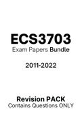 ECS3703 - Exam Questions PACK (2011-2022)