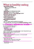 nutrition notes - chapter 2 (DRI's)