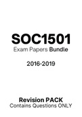 SOC1501 - Exam Questions PACK (2016-2019)