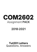 COM2602 - Combined Tut201 Letters (2018-2021)