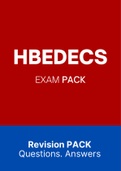 HBEDECS (ExamQuestions and ExamPACK with Answers)