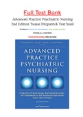 Advanced Practice Psychiatric Nursing 2nd Edition Tusaie Fitzpatrick Test bank