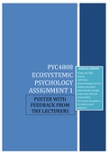 PYC4808 Ecosystemic Psychology assignment 1 POSTER Marked With Feedback