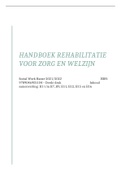 Social Work Hanze - samenvatting Handboek Rehabilitatie voor zorg en welzijn 2021/2022