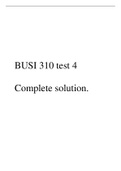 BUSI 310 test 4 Complete solution.pdf