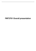 FMT 3701 Overall presentation, UNISA