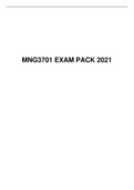 MNG 3 701 EXAM PACK 2021, UNISA