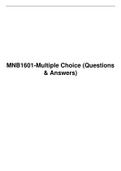 MNB 1601-Multiple Choice, UNISA