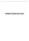 TAX 2601 EXAM PACK 2021, UNISA